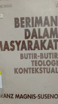 Image of Beriman Dalam Masyarakat - Butir-butir Teologi Kontekstual