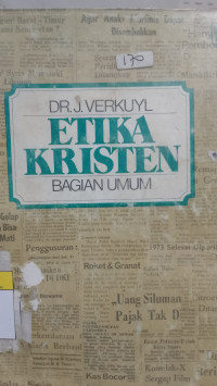 Image of Etika Kristen