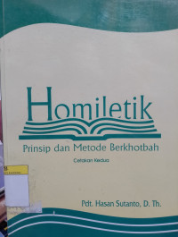 Image of Homiletik - Prinsip Dan Metode Berkhotbah
