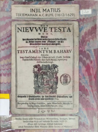 Image of Injil Matius Terjemahan A.C. Ruyl