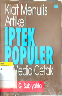Image of Kiat Menulis IPTEK Populer Media Cetak