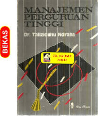 Image of MANAJEMEN PERGURUAN TINGGI