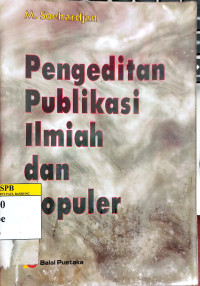 Image of Pengeditan Publikasi Ilmiah dan Populer