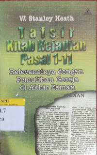 Image of Tafsir Kitab Kejadian Pasal 1-11