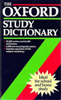 Image of THE OXFORD STUDY DICTIONARY